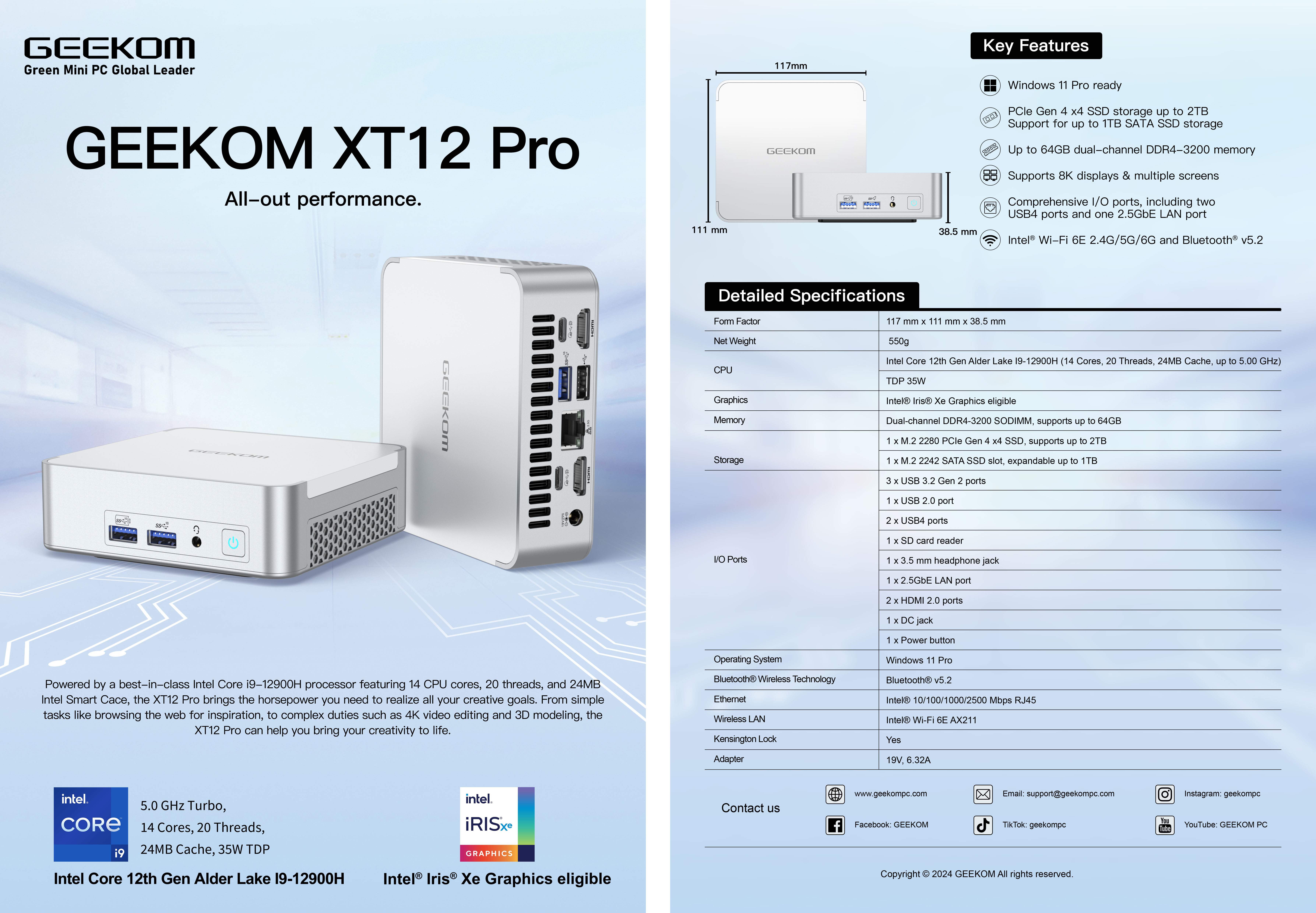 geekom xt12 GEEKOM XT12 Pro mini PC Recensione